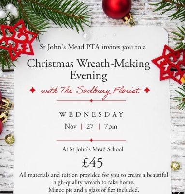 Wreath Workshop Wednesday 27th November