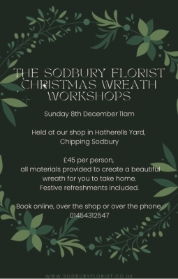 Sunday 8th December 11am Christmas Wreath workshop